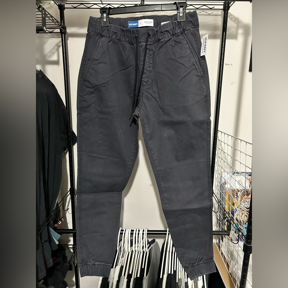 New Old Navy Built-in Flex Modern Jogger Pants for Men - Medium - Moire Navy